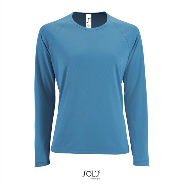 Sportshirt met lange mouw voor dames Thumbnail